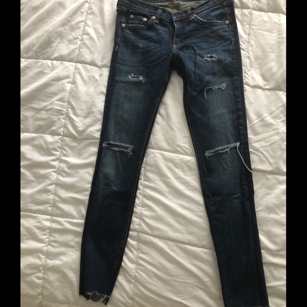 Rag and Bone distressed skinny jeans